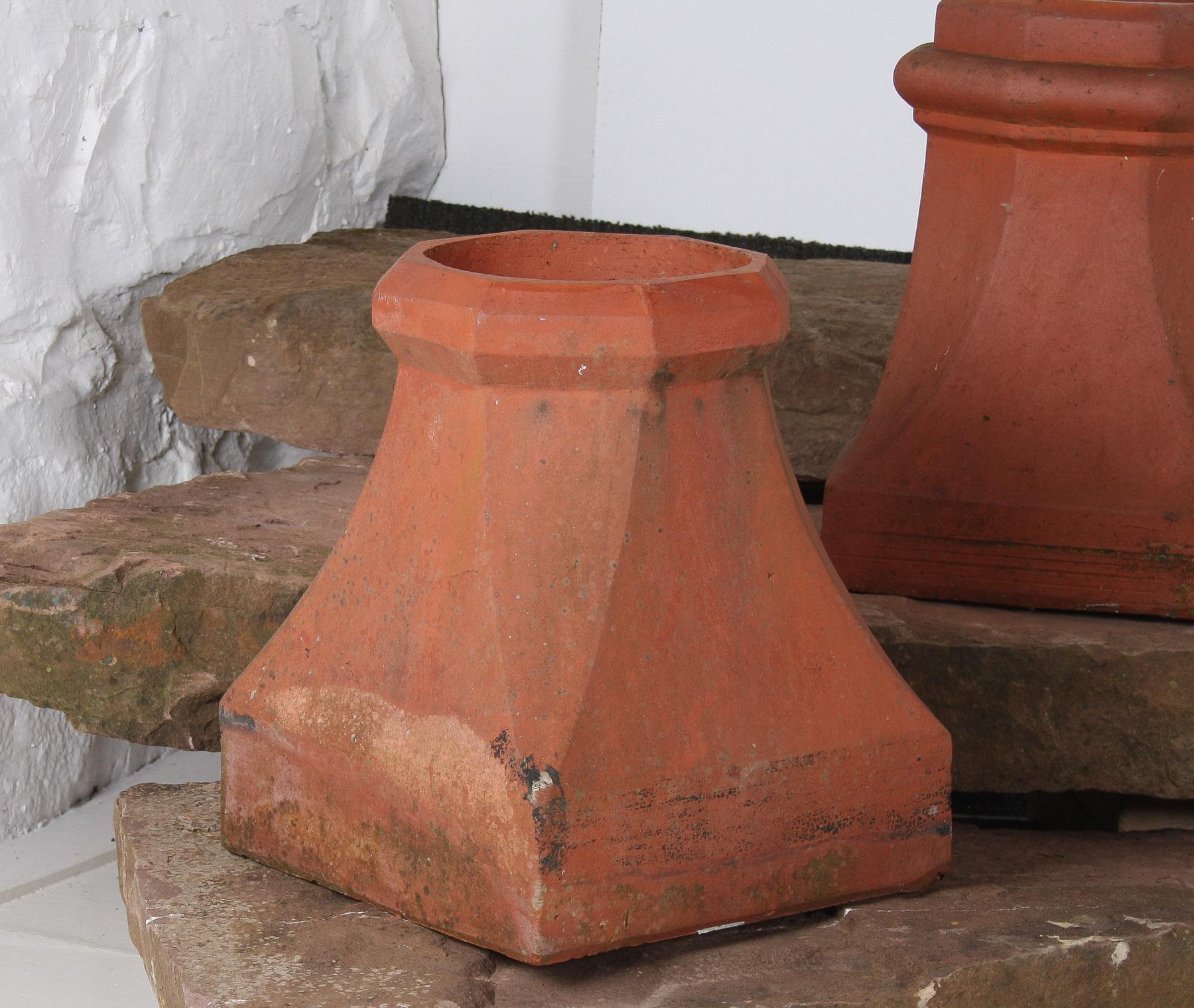 Englisches viktorianisches Terrocotta-Garten-Pflanzgefäß aus rotem Ton im viktorianischen Stil, Rhubarb Forcer im Angebot 3