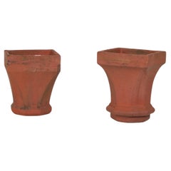 Pots de cheminée Terrocotta de style victorien anglais rouge Rhubarb Forcer
