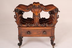 English Victorian Rosewood Canterbury