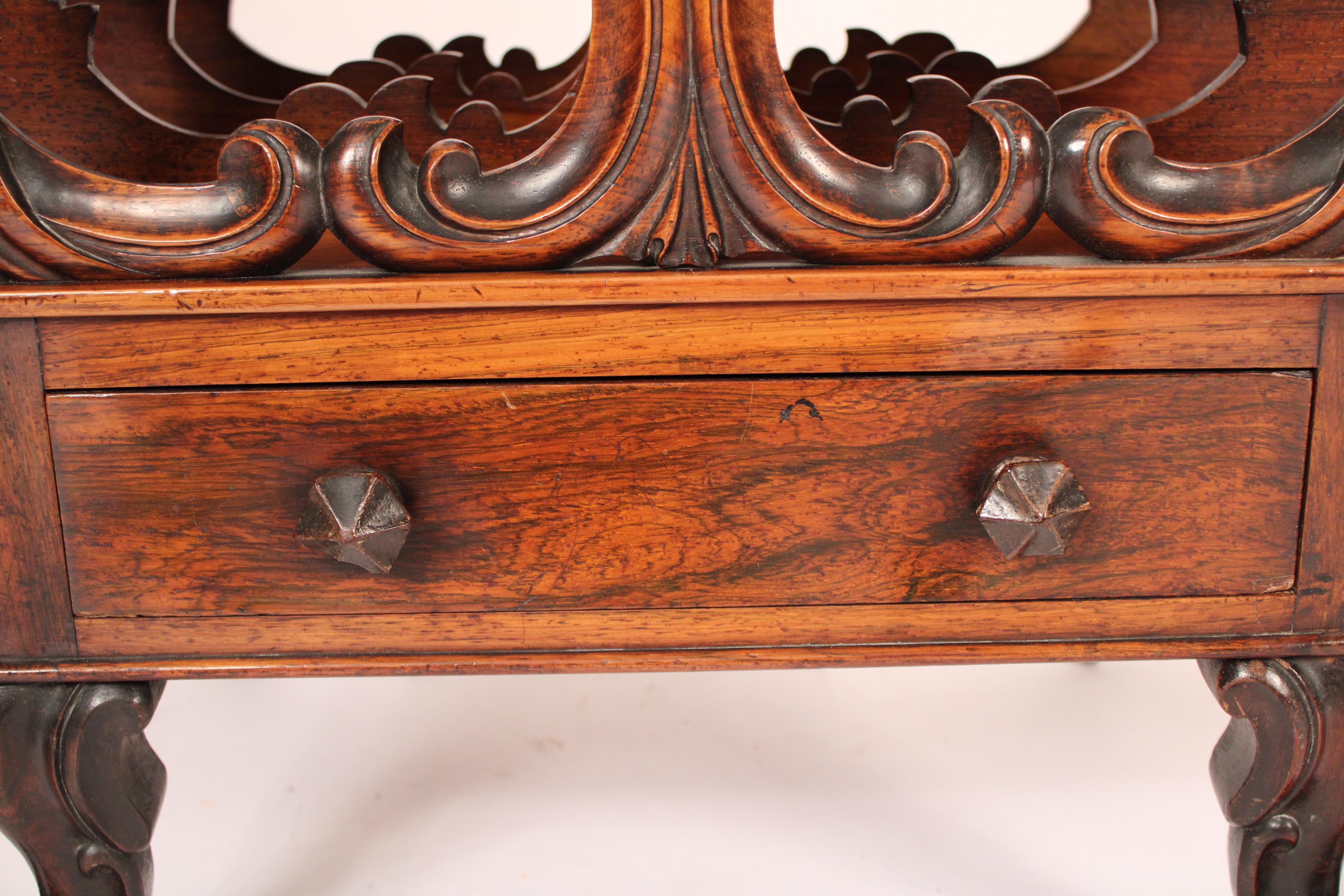 English Victorian Rosewood Canterbury For Sale 4
