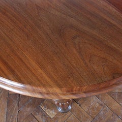 English Victorian Round Extending Dining Table