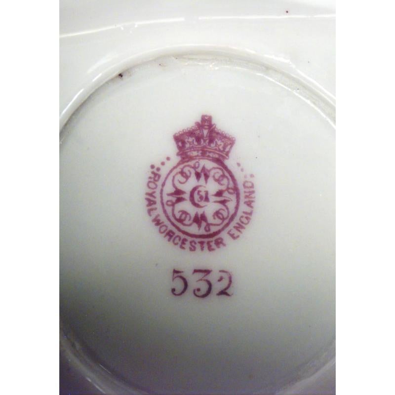 Britannico Vaso di porcellana inglese vittoriano Royal Worcester Swan in vendita