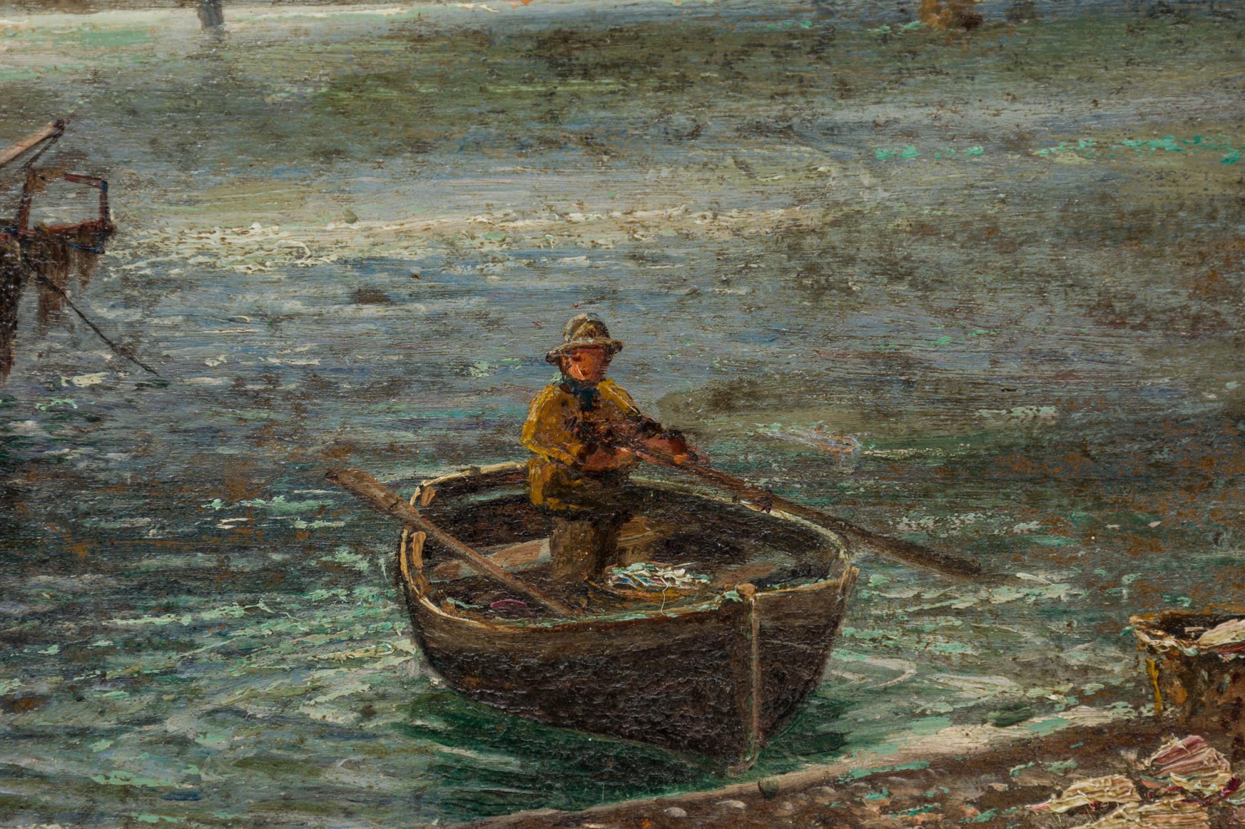 Pittura vittoriana inglese di paesaggi marini In condizioni buone in vendita a Queens, NY