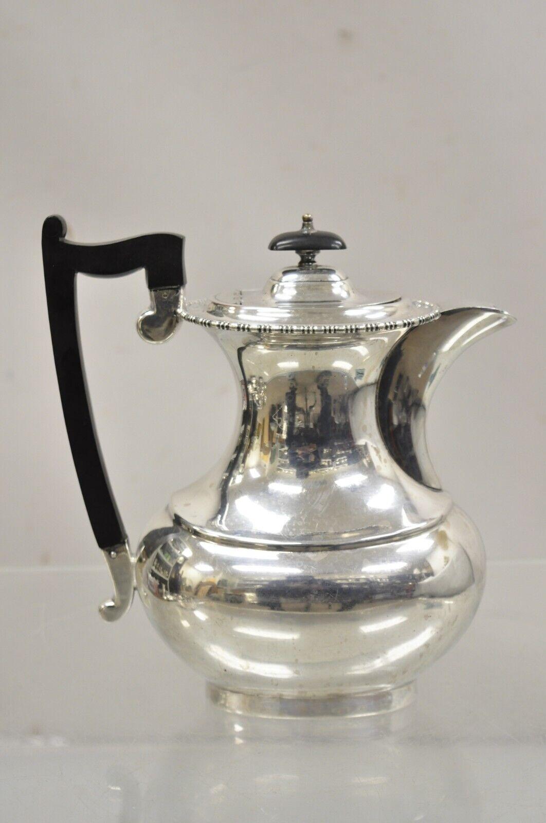 English Victorian Sheffield James Ramsay Dundee Silver Plated Coffee Tea Pot For Sale 7