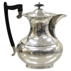 Antique English Victorian Sheffield James Ramsay Dundee Silver Plated Coffee Tea Pot