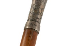 English Victorian Silver and Wood Cane