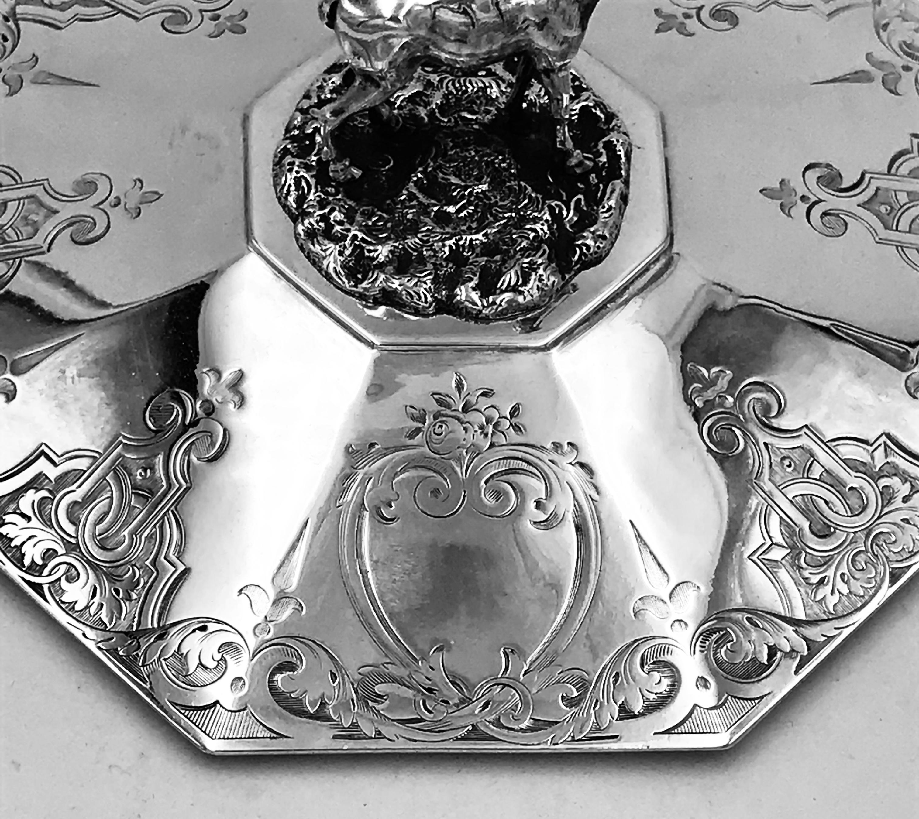 English Victorian Silver Butter Dish 6