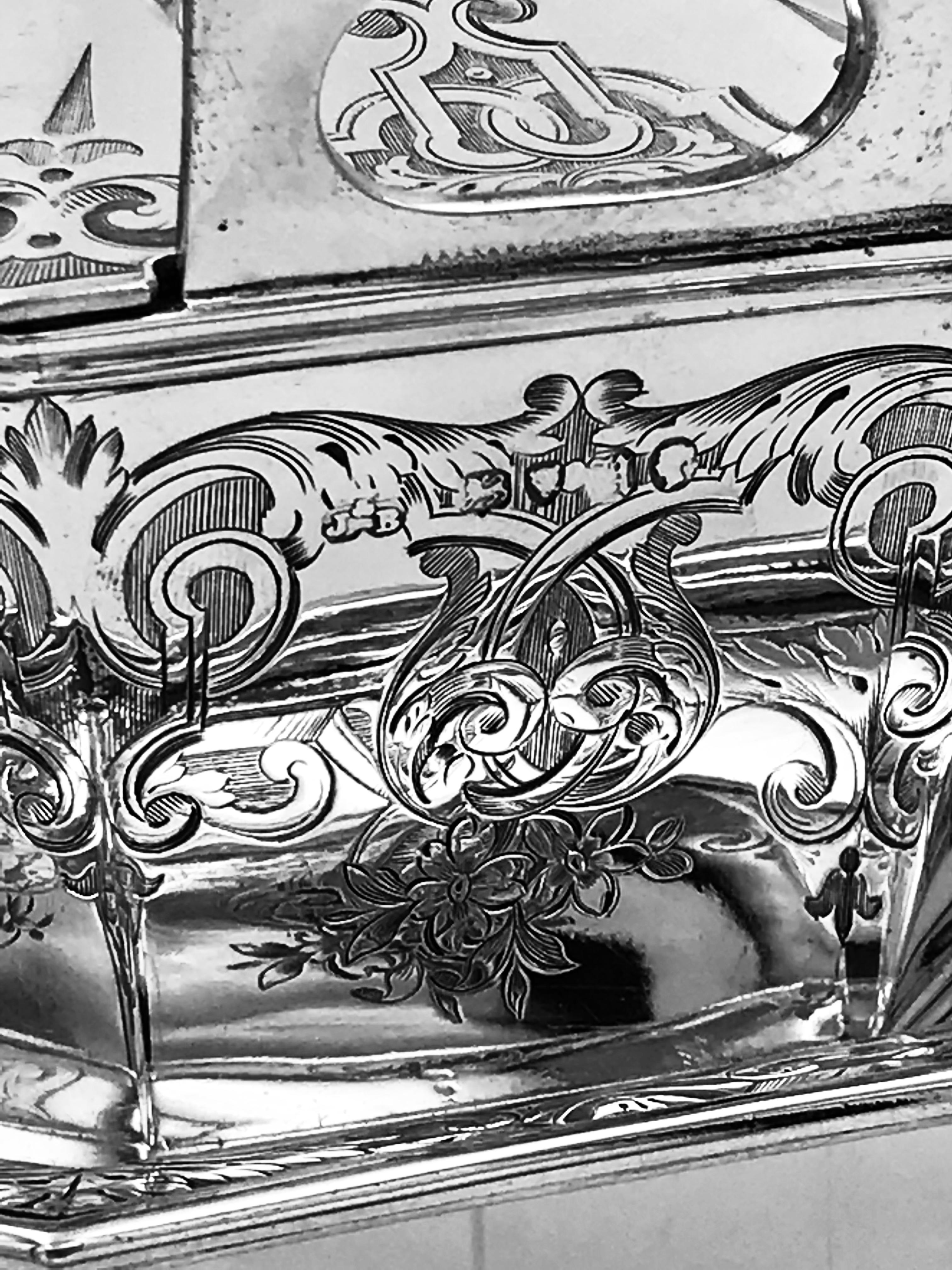 English Victorian Silver Butter Dish 1
