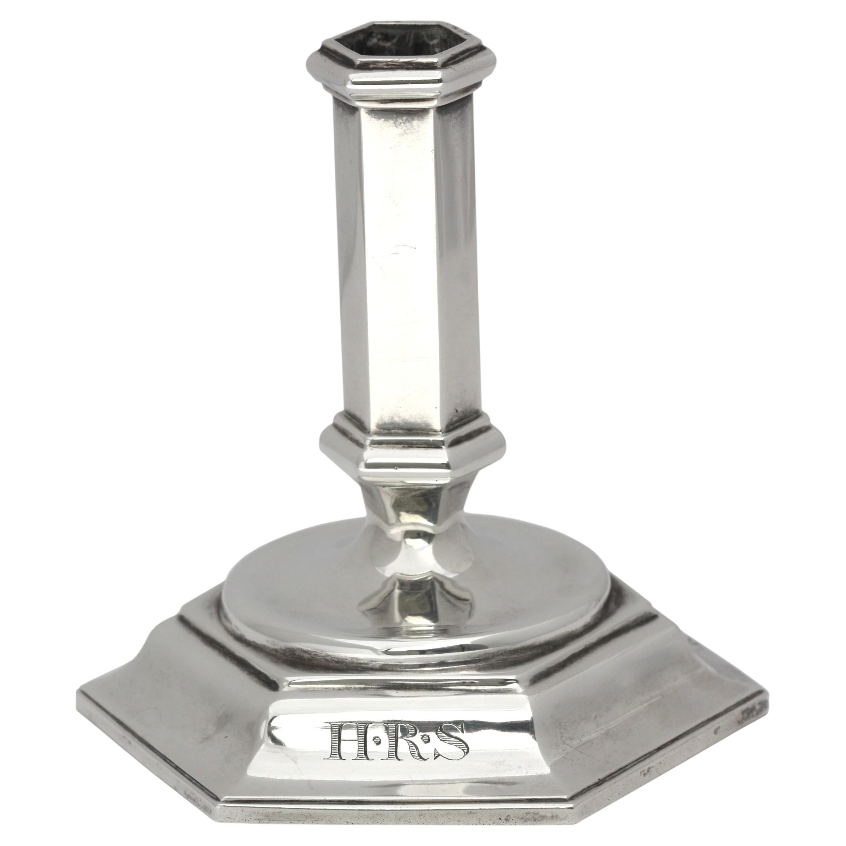 English Victorian Silver Candlestick