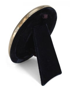 English Victorian Silver Oval Picture Frame