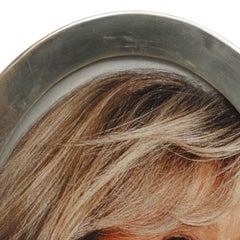 English Victorian Silver Oval Picture Frame