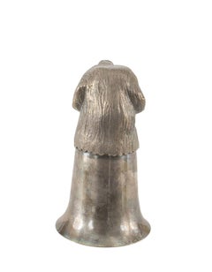 English Victorian Silver Plate Cup With Dog Head