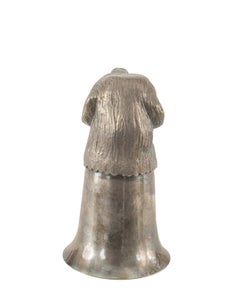 English Victorian Silver Plate Cup with Dog Head