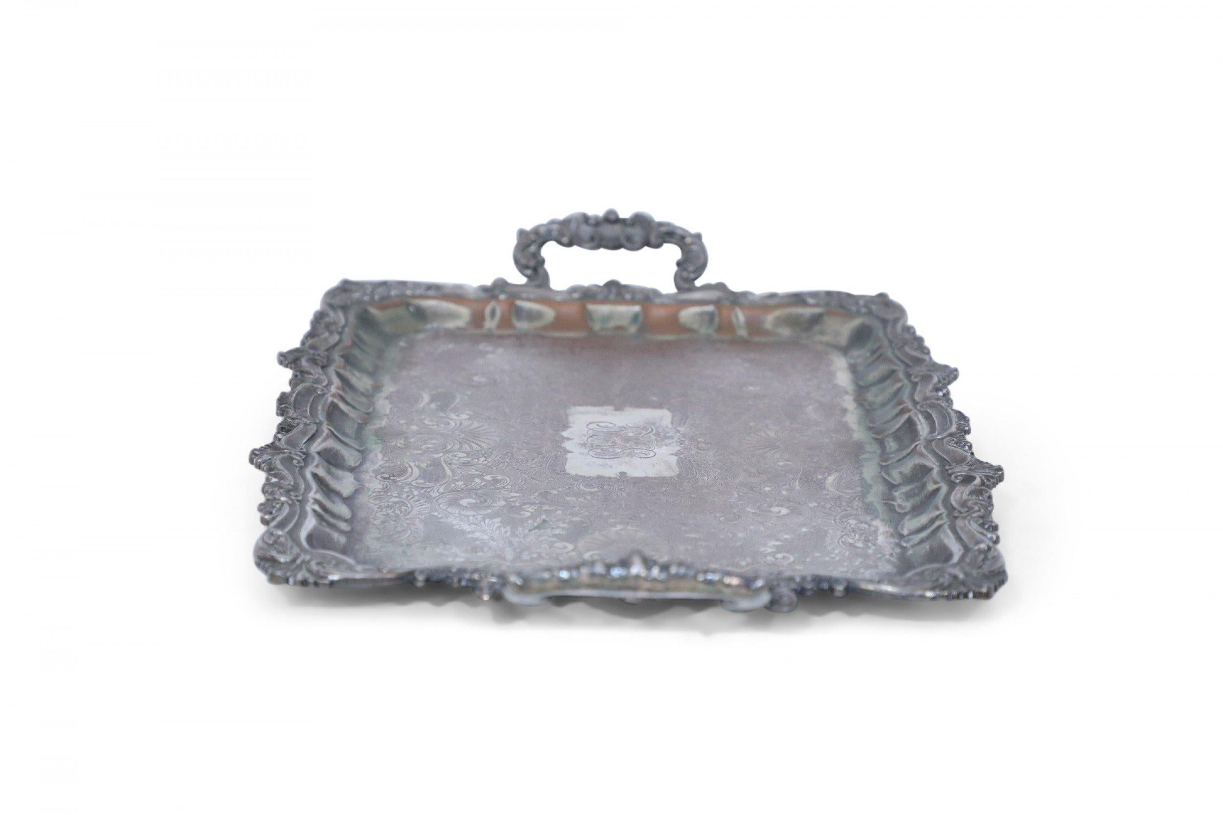 monogrammed serving tray