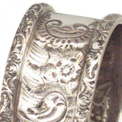English Victorian Silver Plate Napkin Ring