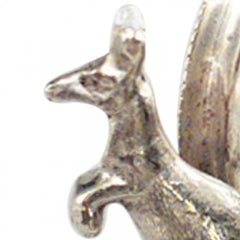 Servilletero victoriano inglés de plata plateada