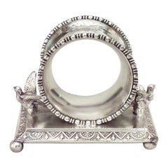English Victorian Silver Plate Napkin Ring