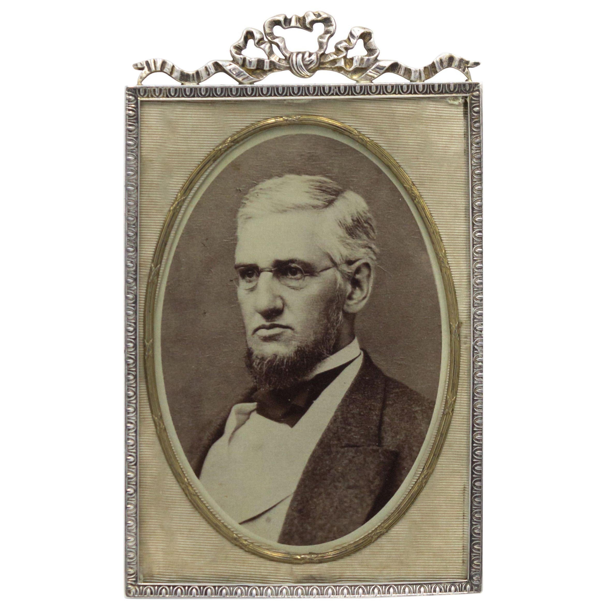 English Victorian Silver Plate Picture Frame
