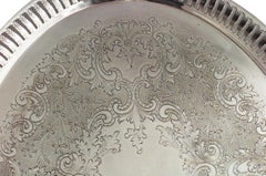 English Victorian Silver Plate Tray