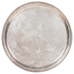 English Victorian Silver Plate Tray