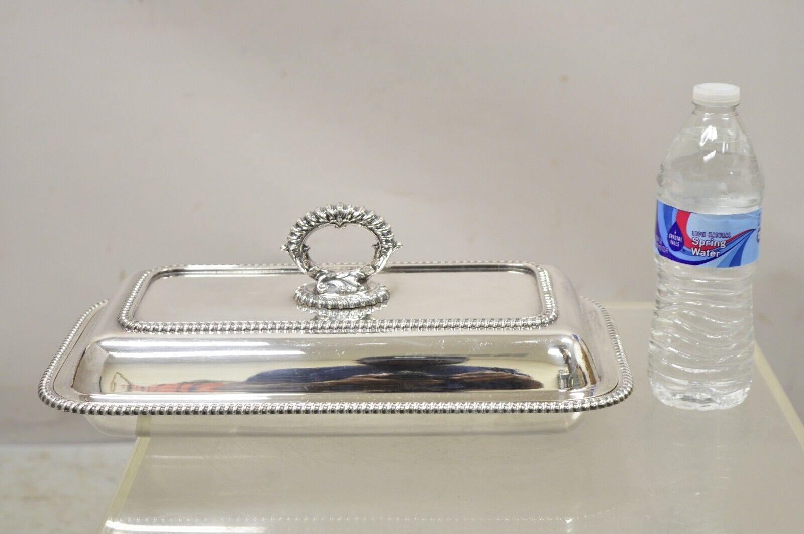 English Victorian Silver Plated Lidded Serving Platter Tray Vegetable Dish For Sale 6