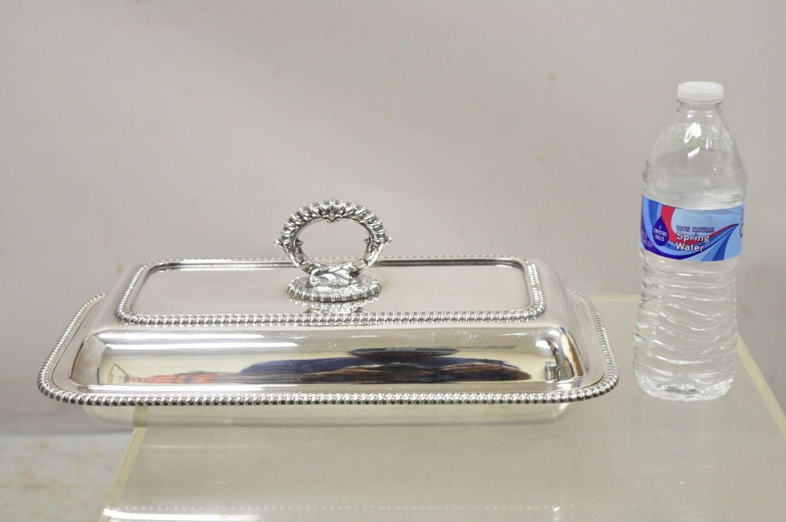 Plato de servir con tapa bañado en plata victoriana inglesa Bandeja Plato para verduras en venta 3