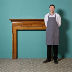 English Victorian Solid Oak Fire Mantel