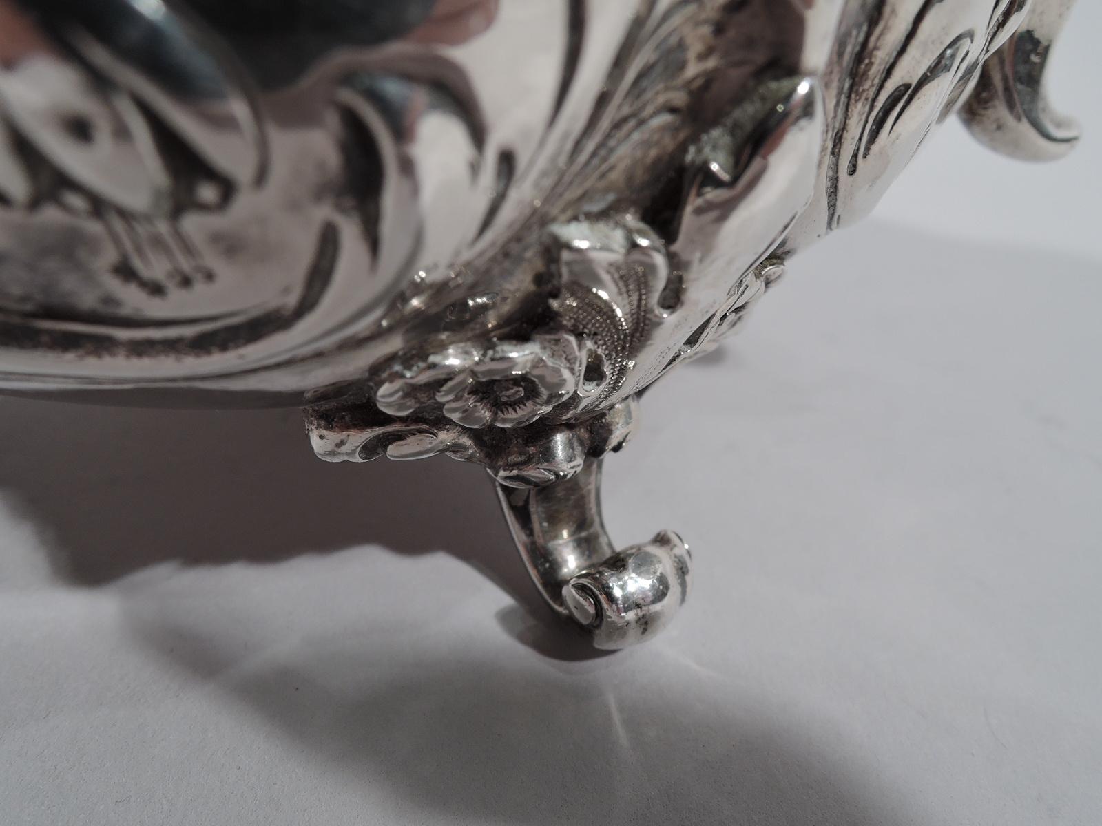 English Victorian Sterling Silver Teapot by Hunt & Roskell 3