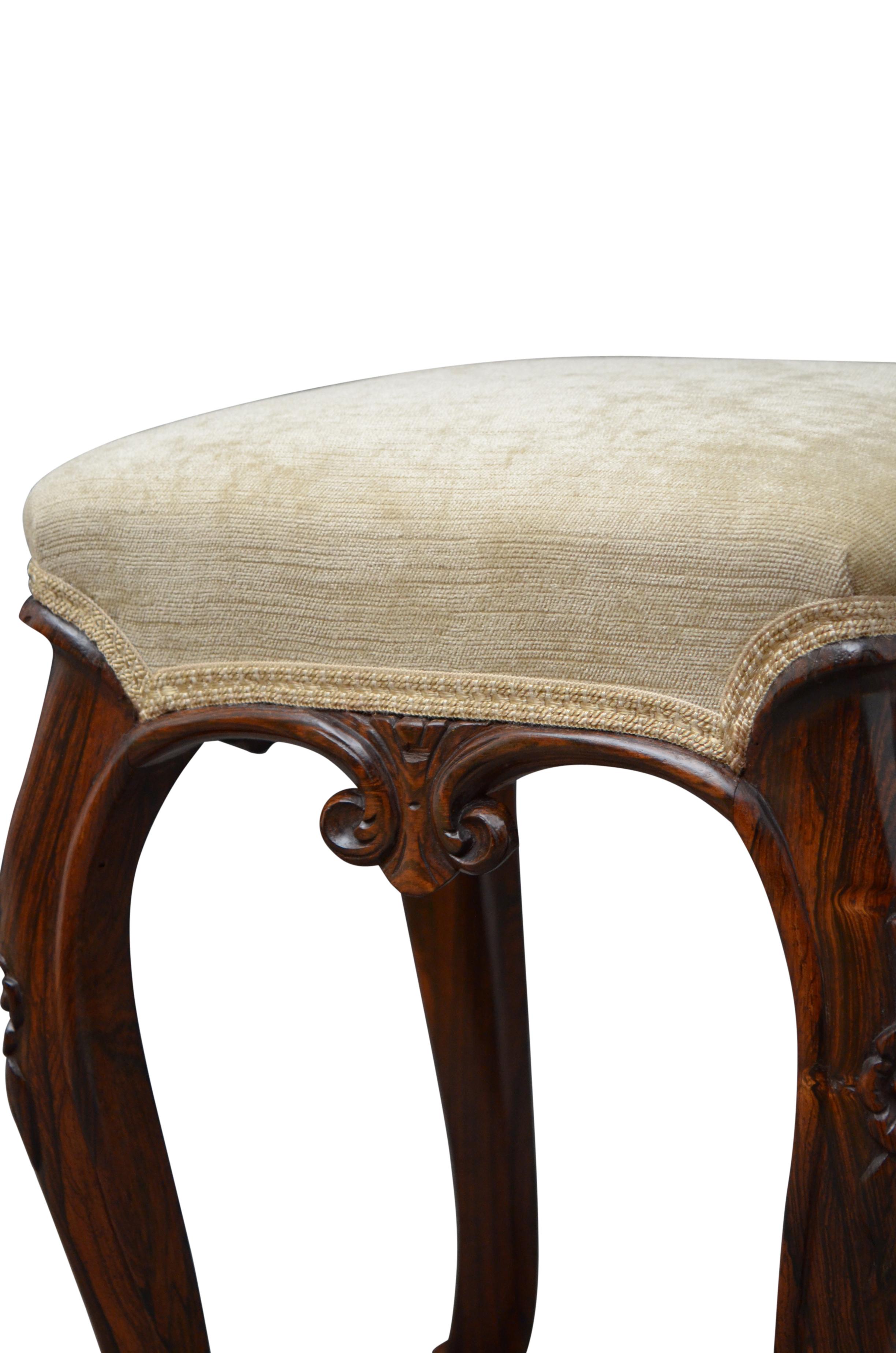 Early Victorian English Victorian Stool For Sale