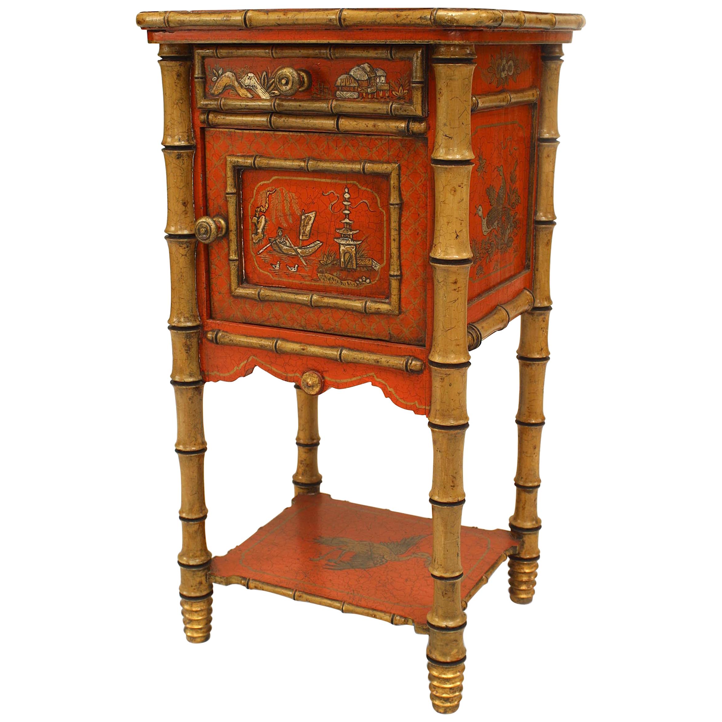 English Victorian Style '19th-20th Century' Bedside Table/Commode