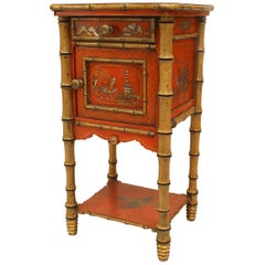 Antique English Victorian Style '19th-20th Century' Bedside Table/Commode