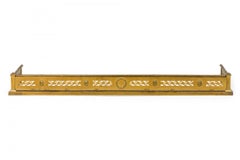 English Victorian Style Brass Fire Fender