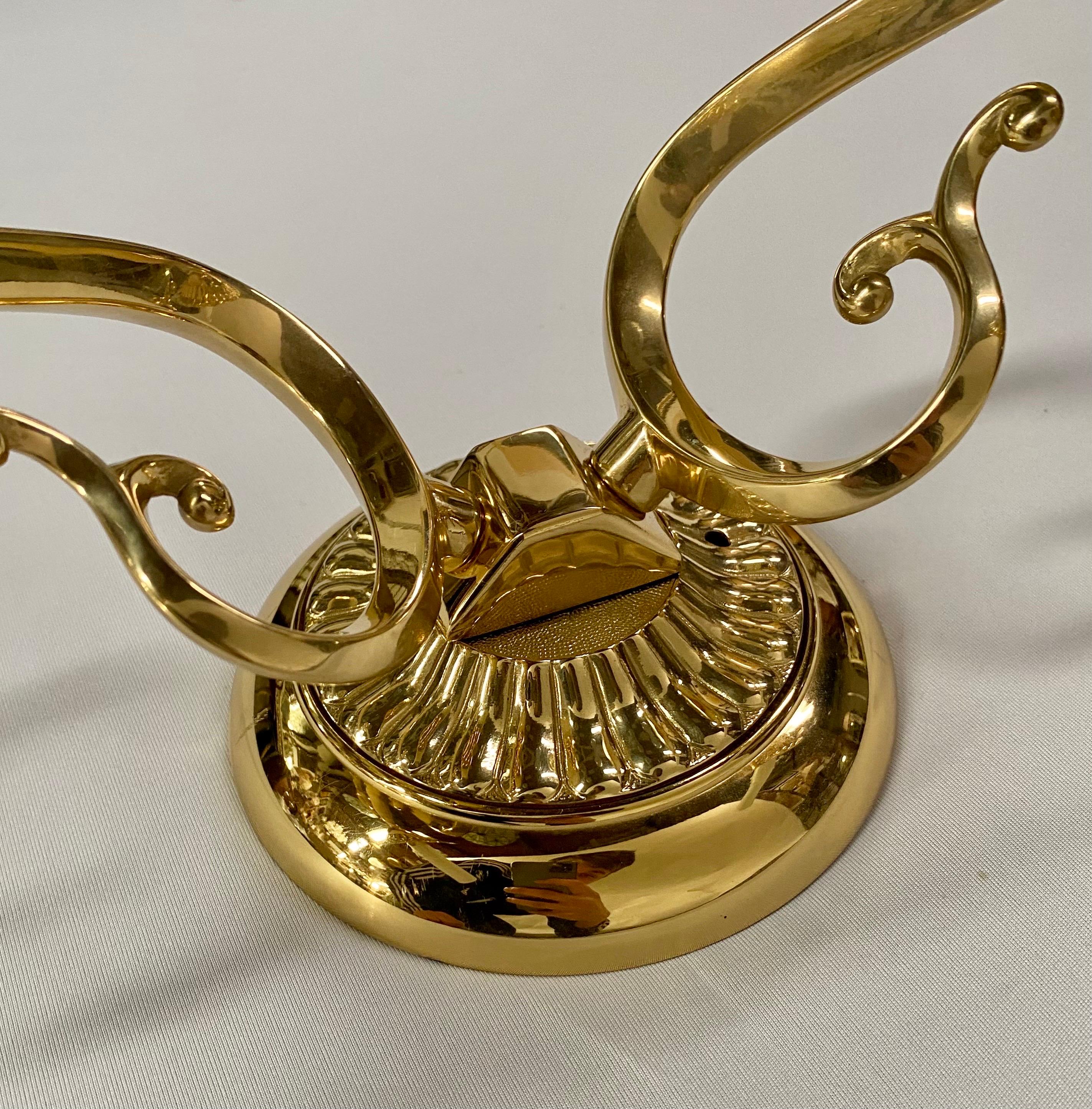 English Victorian Style Brass Sconce, a Pair  For Sale 7