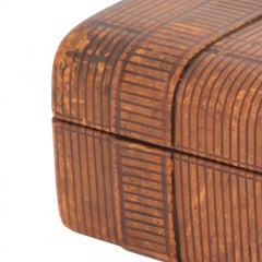 English Victorian Style Brown Leather Box