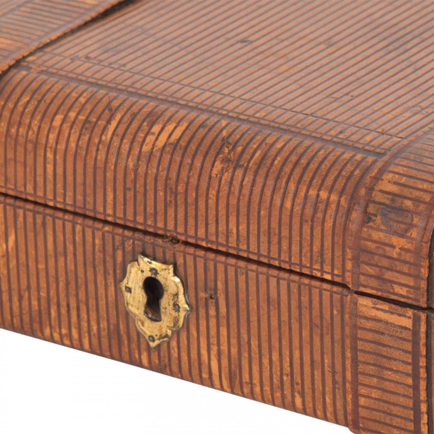 Vittoriano Scatola in pelle marrone in stile vittoriano inglese in vendita