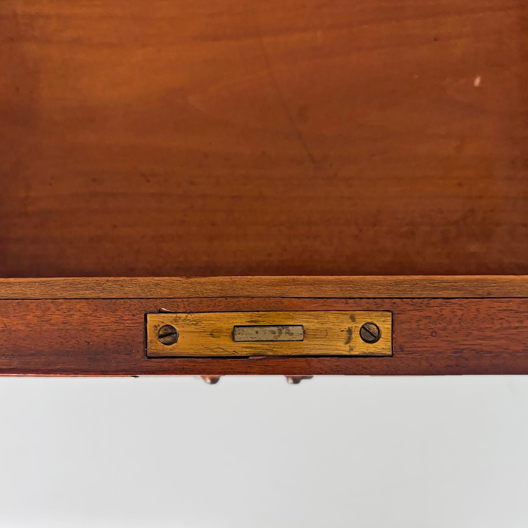 Console anglaise de style victorien en bois avec miroir et tiroirs, années 1930 en vente 8