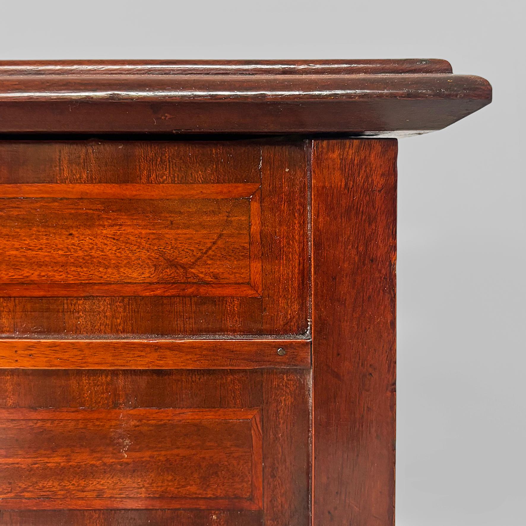 Console anglaise de style victorien en bois avec miroir et tiroirs, années 1930 en vente 9