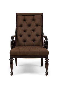 English Victorian Style Contemporary Armchair