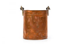 English Victorian Style Copper Fire Bucket / Coal Pail