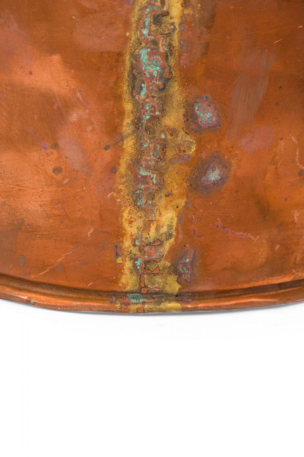 Cuivre Seau à charbon en cuivre de style anglais victorien en vente