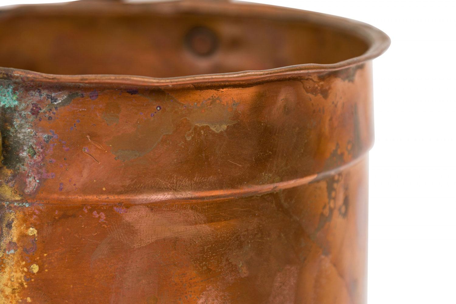 Seau à charbon en cuivre de style anglais victorien en vente 1