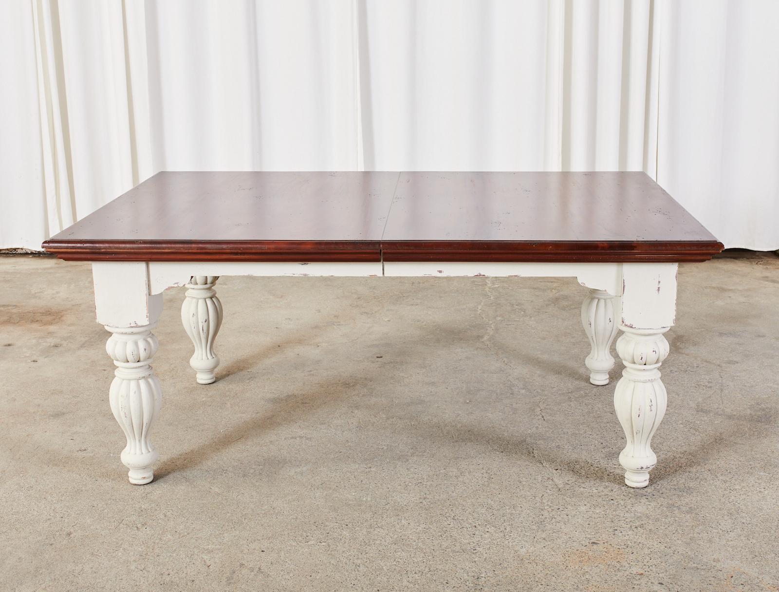 English Victorian Style Farmhouse Harvest Dining Table For Sale 4