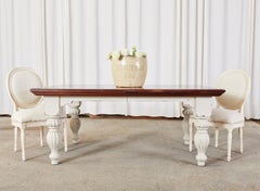 English Victorian Style Farmhouse Harvest Dining Table