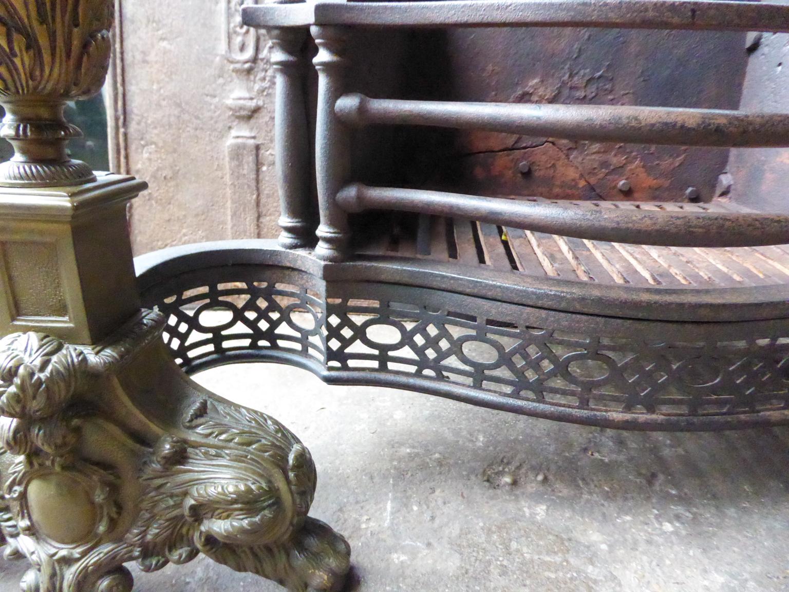 English Victorian Style Fireplace Grate, Fire Grate 10