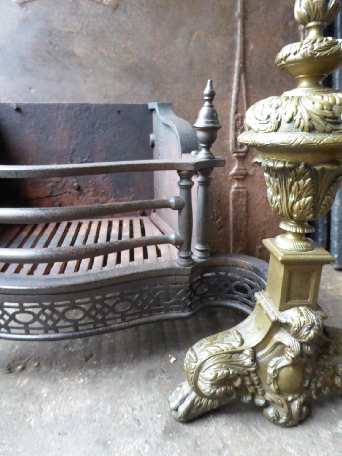 English Victorian Style Fireplace Grate, Fire Grate 12
