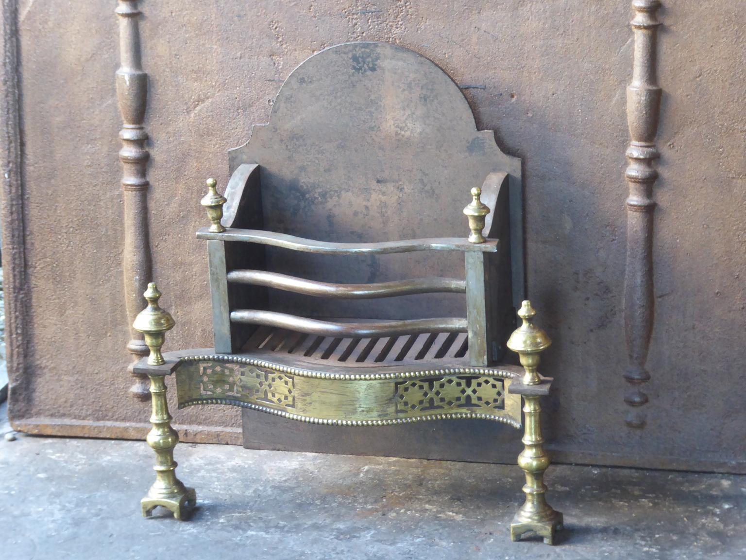 British English Victorian Style Fireplace Grate, Fire Grate