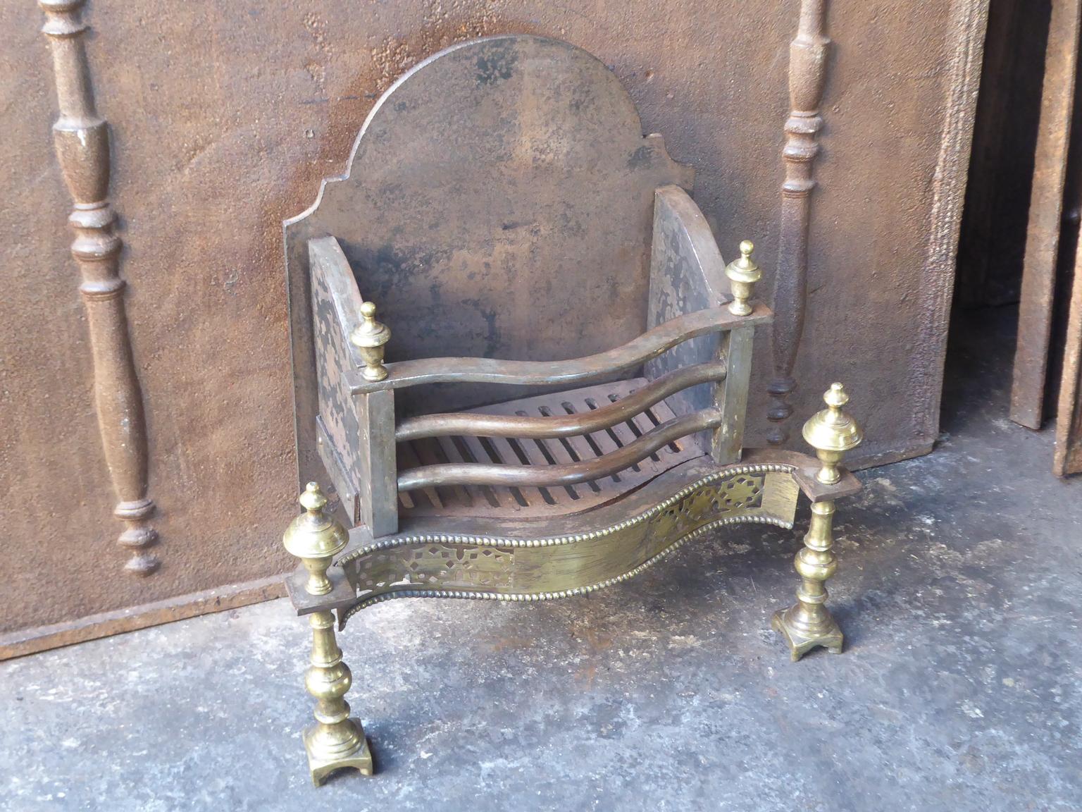 Cast English Victorian Style Fireplace Grate, Fire Grate