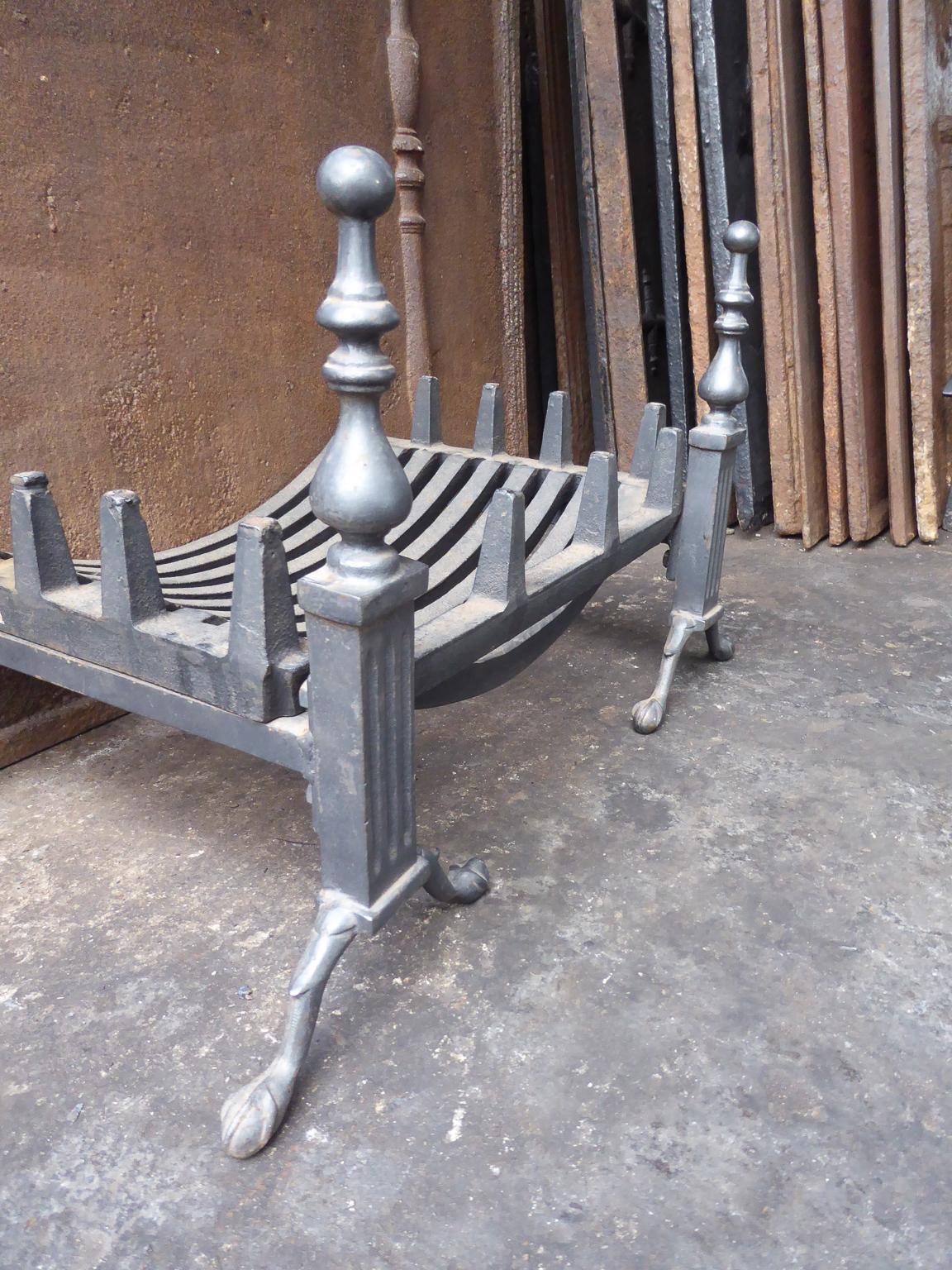 Cast English Victorian Style Fireplace Grate, Fire Grate
