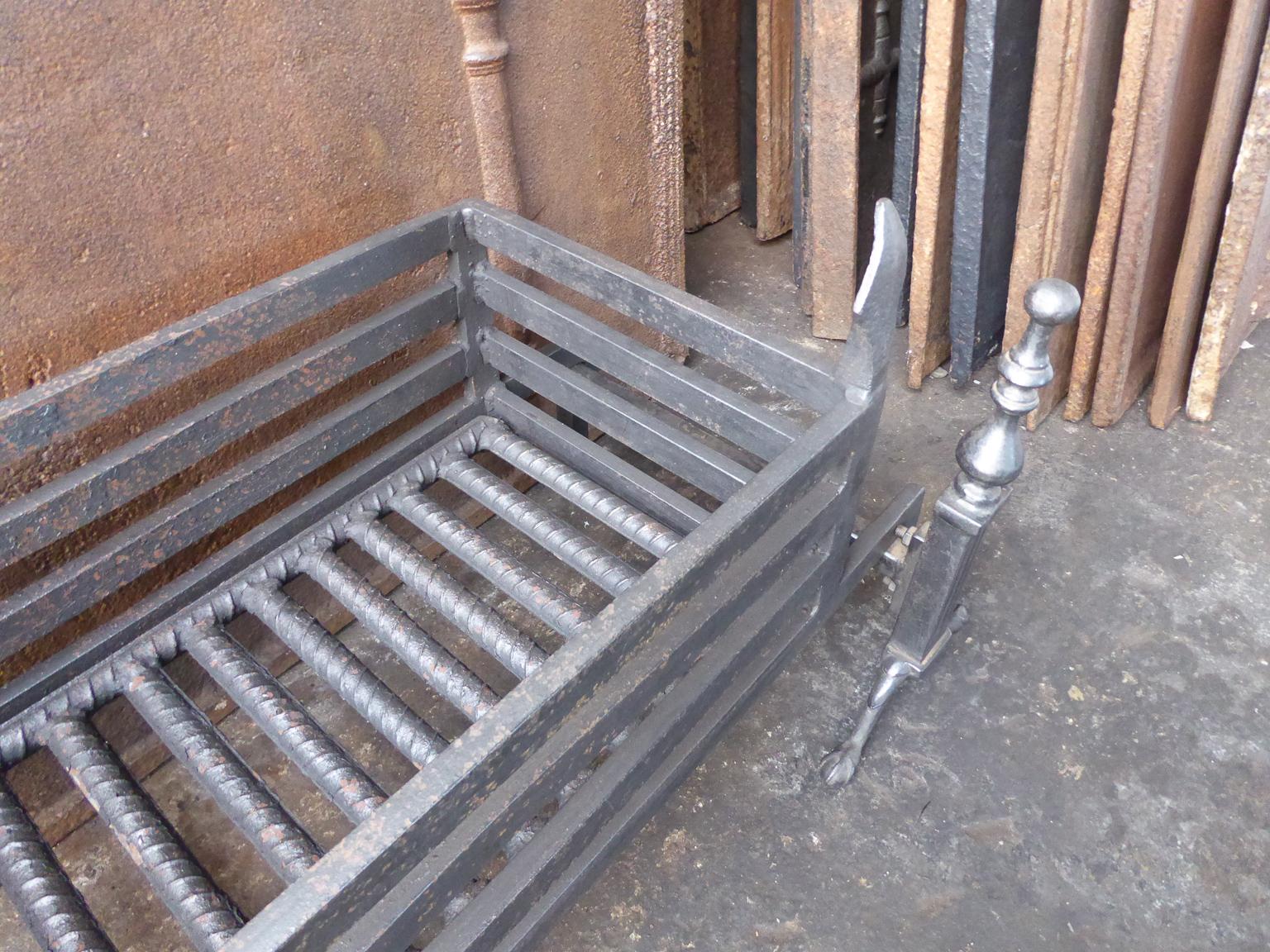 Brass English Victorian Style Fireplace Grate, Fire Grate