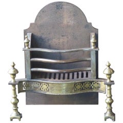 Vintage English Victorian Style Fireplace Grate, Fire Grate